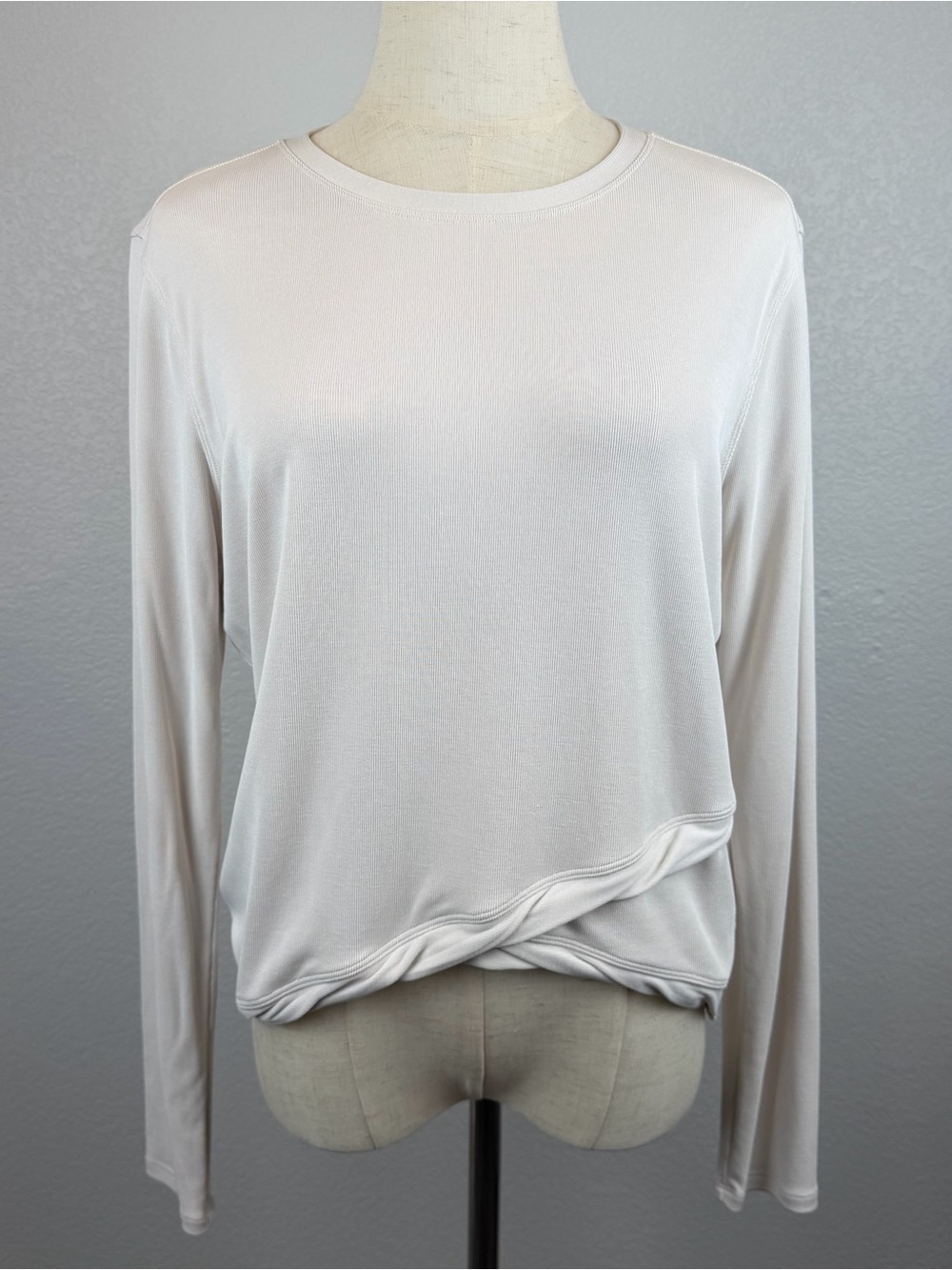 Lululemon Do the Twist Long Sleeve Shirt White Opal | Size 8